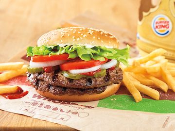 Burger King menu